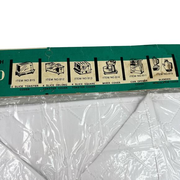 Dora May Vtg 4 Slice Oblong Toaster Cover Quilted Embroidered Vegetables New - Picture 10 of 13